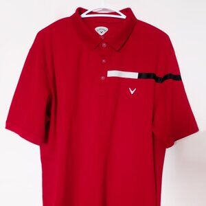 Callaway polo men red L